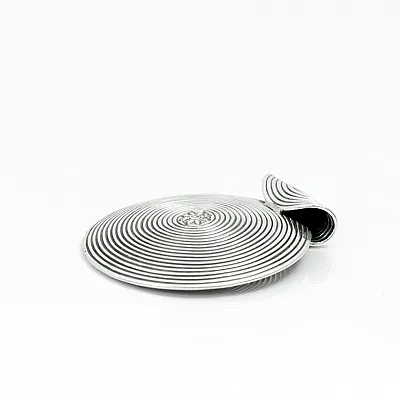 Pandantiv rotund model spirala 5cm Argint - 4