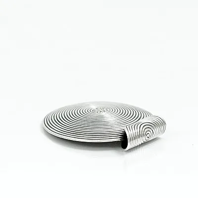 Pandantiv rotund model spirala 5cm Argint - 6