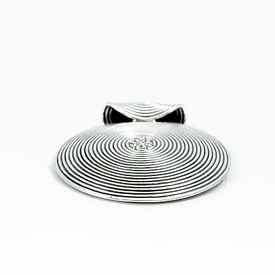 Pandantiv rotund model spirala 5cm Argint - 3