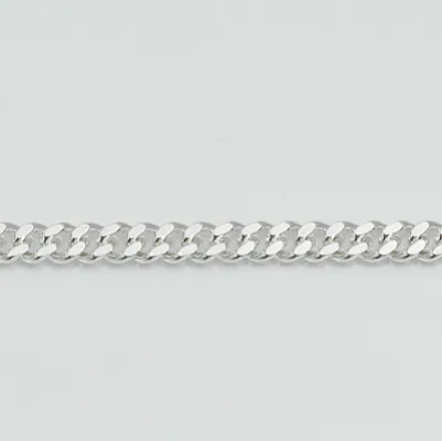 Lant cuban dreptunghiular 8mm Argint - 4