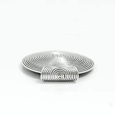 Pandantiv rotund model spirala 5cm Argint - 5