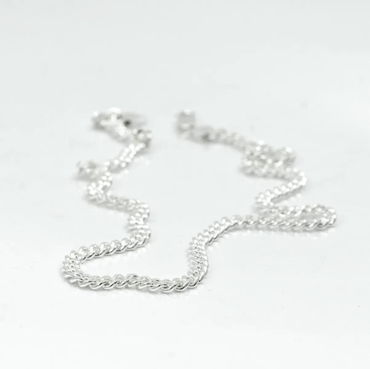 Lant cuban dreptunghiular 5mm Argint
