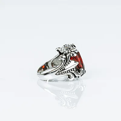 Inel gotic magic red Argint - 3