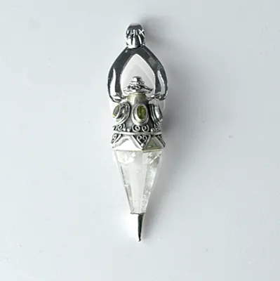 Pandantiv pendul cuarz peridot nr.33 Argint - 1