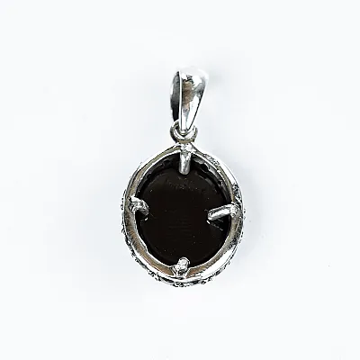 Pandantiv oval gotic zirconii Argint - 5