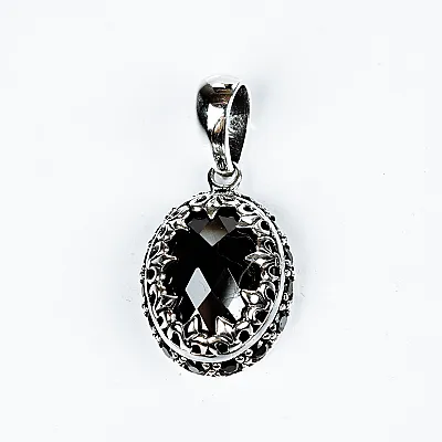 Pandantiv oval gotic zirconii Argint - 3