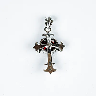 Pandantiv cruce gotica zirconiu Argint - 7