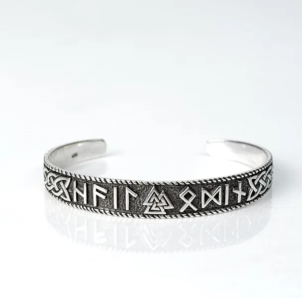 Bratara fixa valknut rune Argint