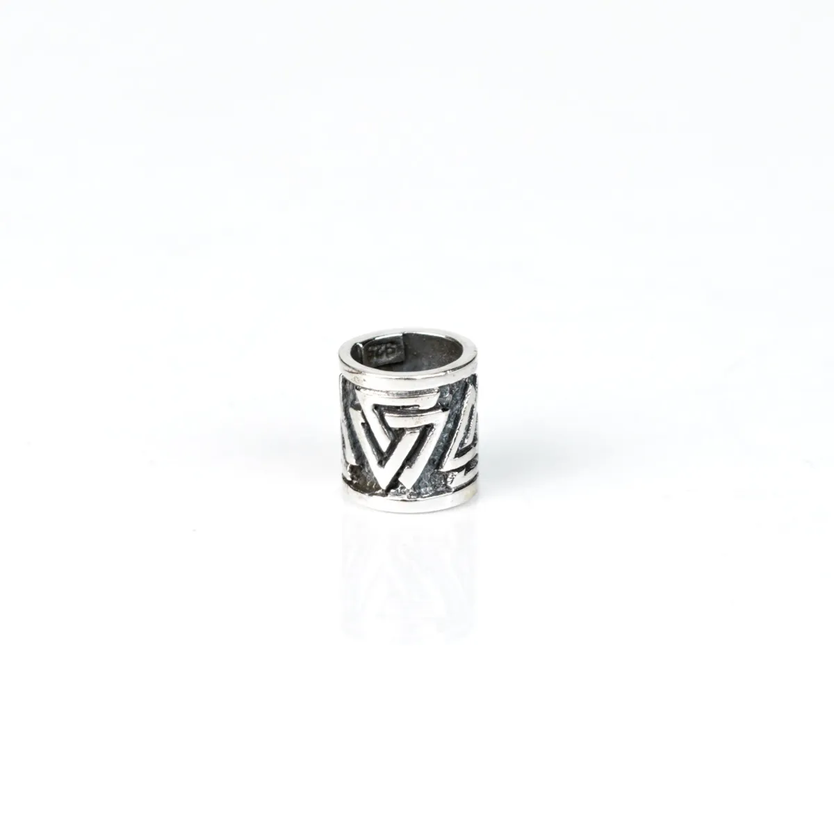 Inel de barba valknut s Argint