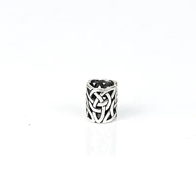 Inel de barba triquetra perforat Argint - 4