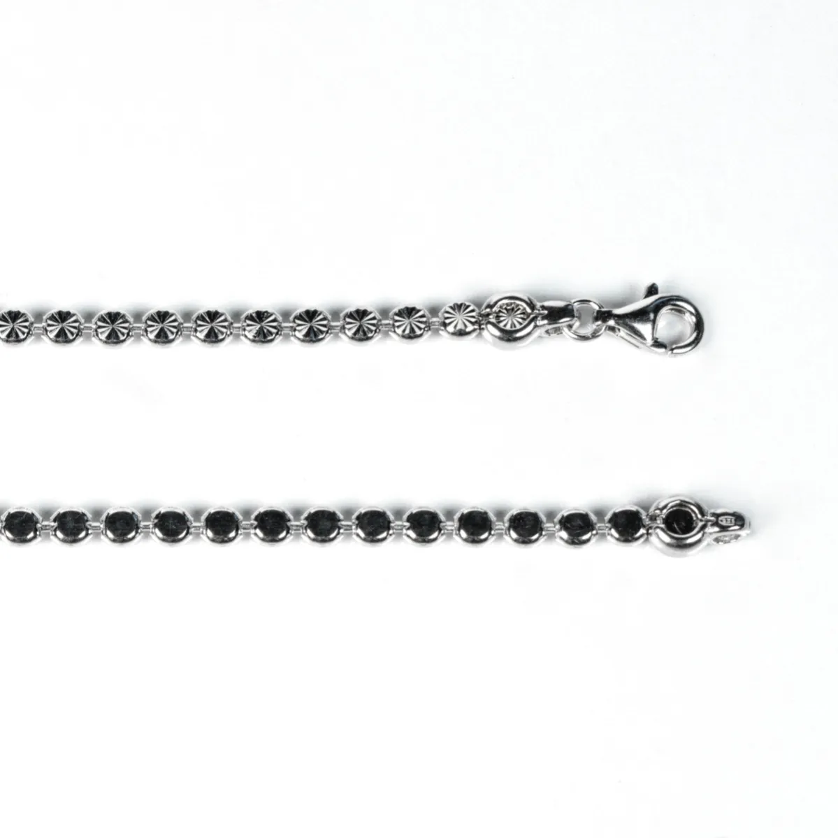 Lant star bead 300 diamantat Argint