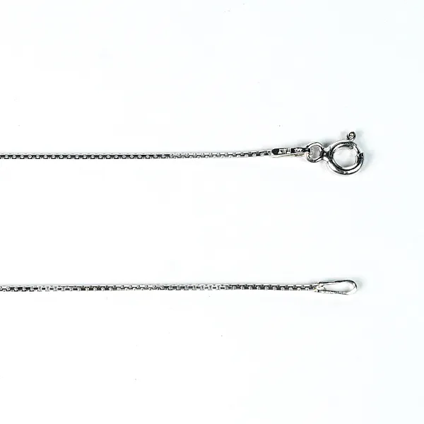 Lant box venezian 015 diamantat Argint