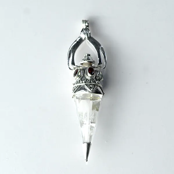 Pandantiv pendul cuarz granat nr.33 Argint