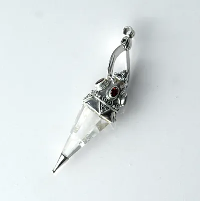 Pandantiv pendul cuarz granat nr.33 Argint - 4
