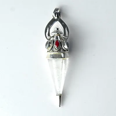 Pandantiv pendul cuarz labradorite.rubin Argint - 2