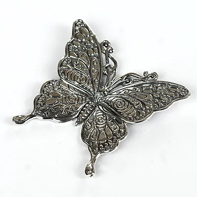 Brosa model fluture xxl Argint - 2
