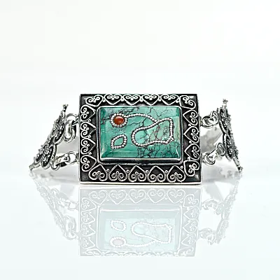 Silver Natural Stone Bracelets