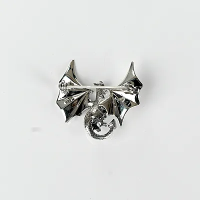 Brosa simpla dragon zburand m Argint - 5