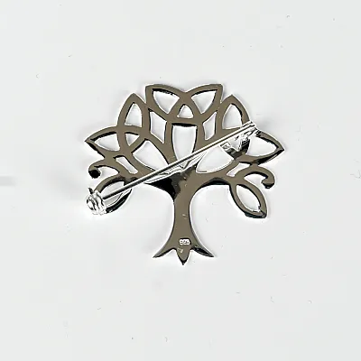 Brosa simpla copacul vietii celtic Argint - 6