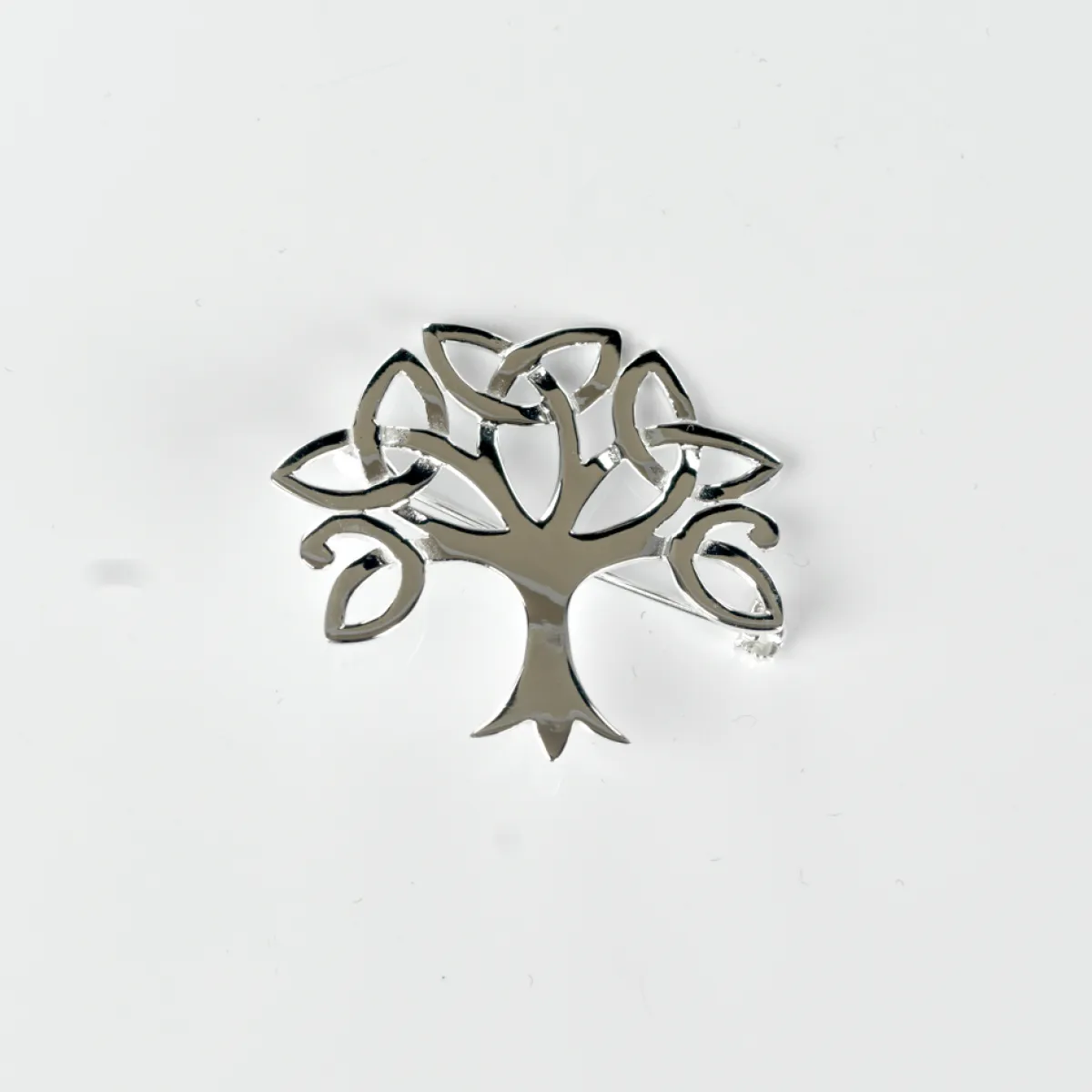 Brosa simpla copacul vietii celtic Argint