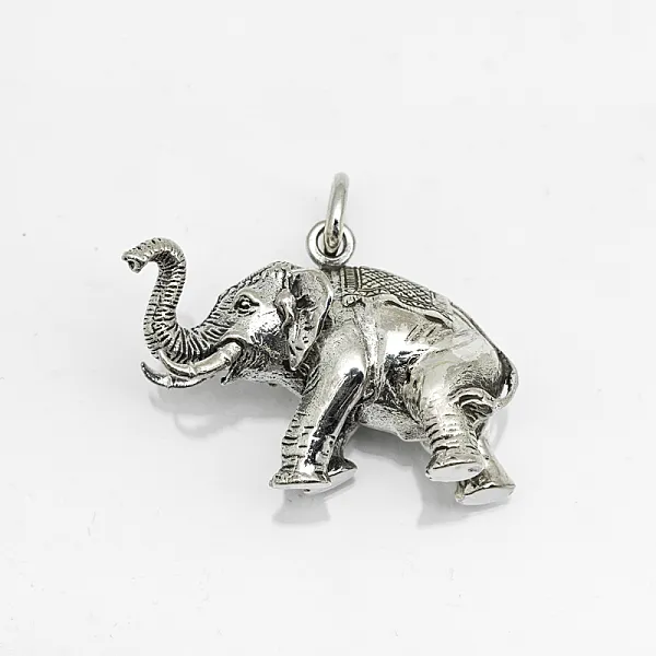 Pandantiv elefant sa broderie L Argint