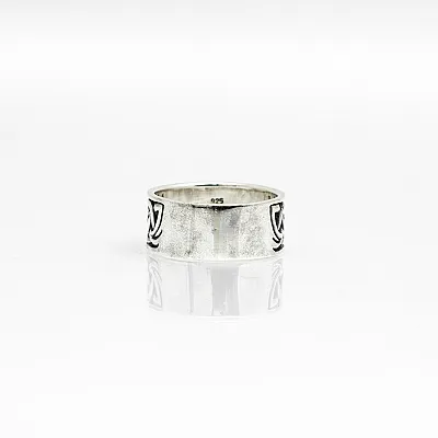 Verigheta triquetra doi lupi Argint - 3