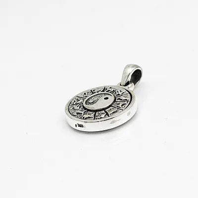 Pandantiv rotativ yin yang zodiac Argint - 2