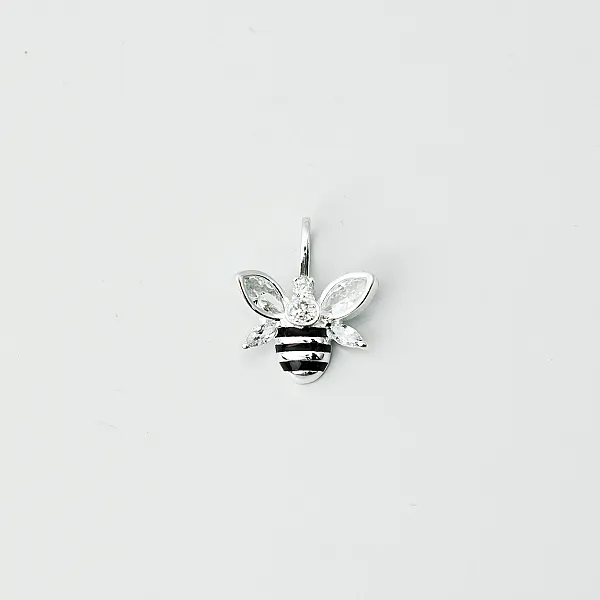 Pandantiv albina zirconii s Argint