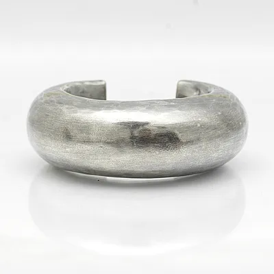 Bratara fixa bombata mata clopotel Argint - 1