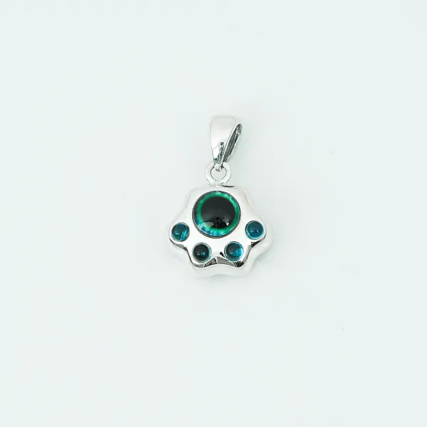 Pandantiv labuta de catel color Argint