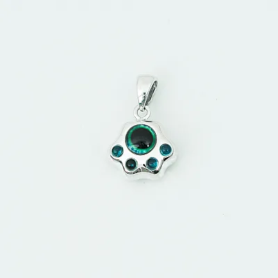 Pandantiv labuta de catel color Argint - 1