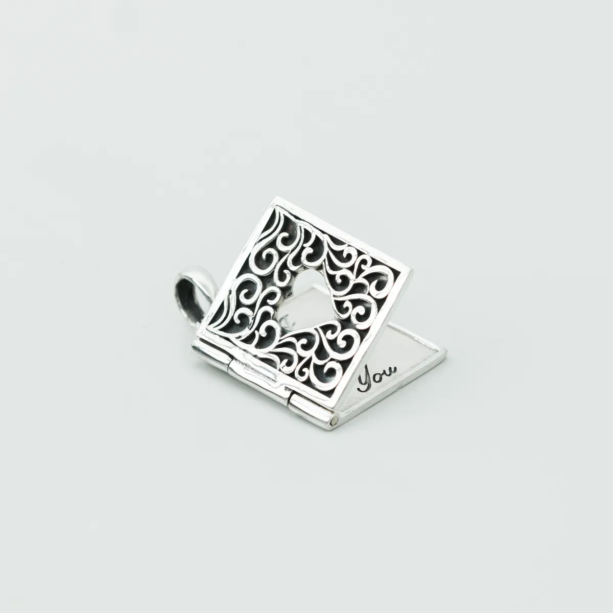 Pandantiv carte inima Argint