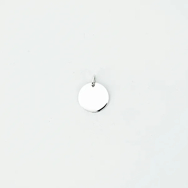 Pandantiv banut simplu 15mm Argint