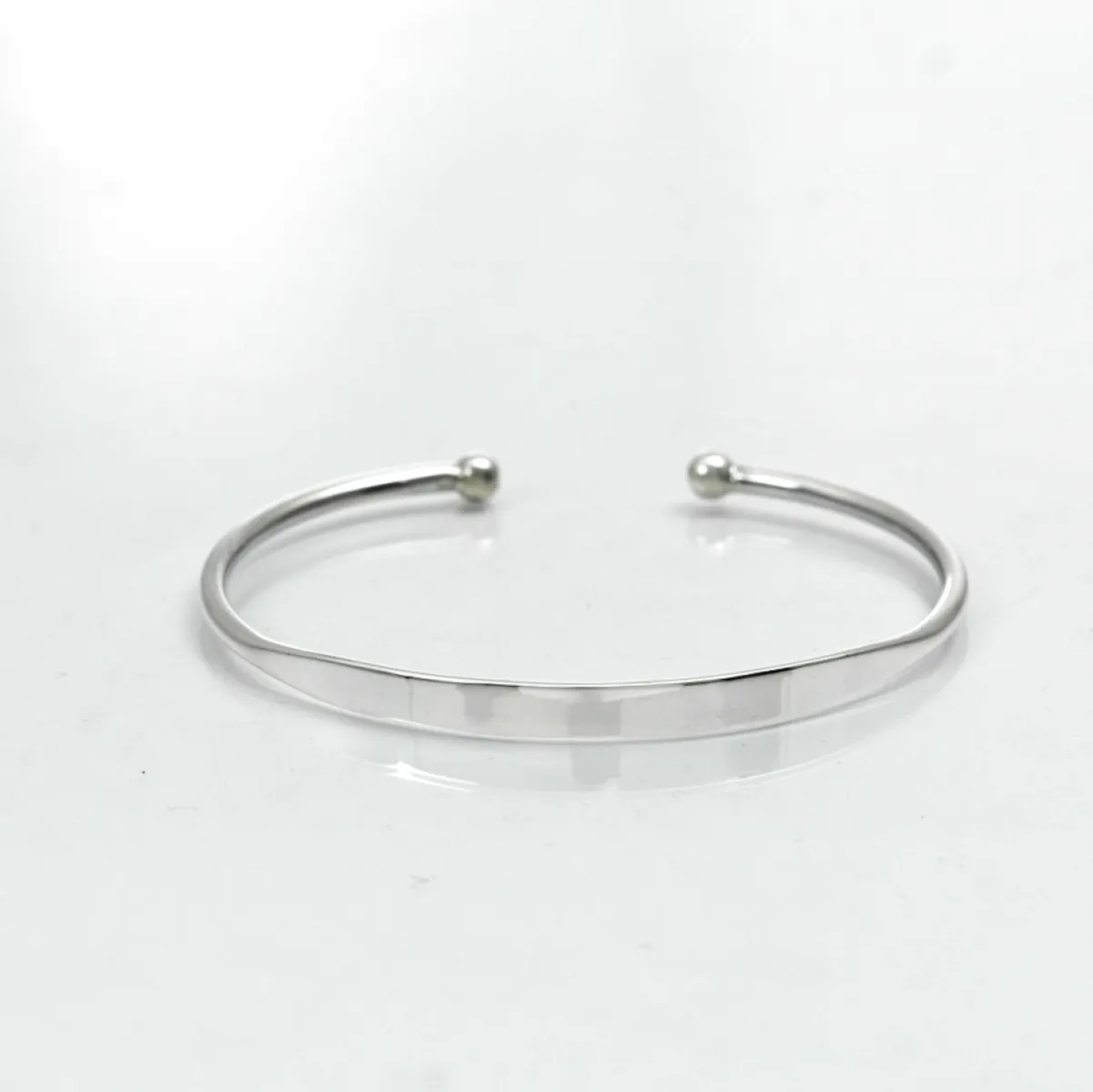 Bratara fixa simpla aplatizata 2*4mm Argint
