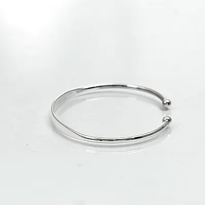 Bratara fixa simpla aplatizata 2*4mm Argint - 2