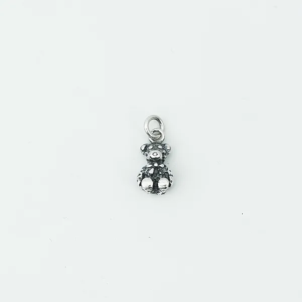 Pandantiv mini ursulet papion xs Argint