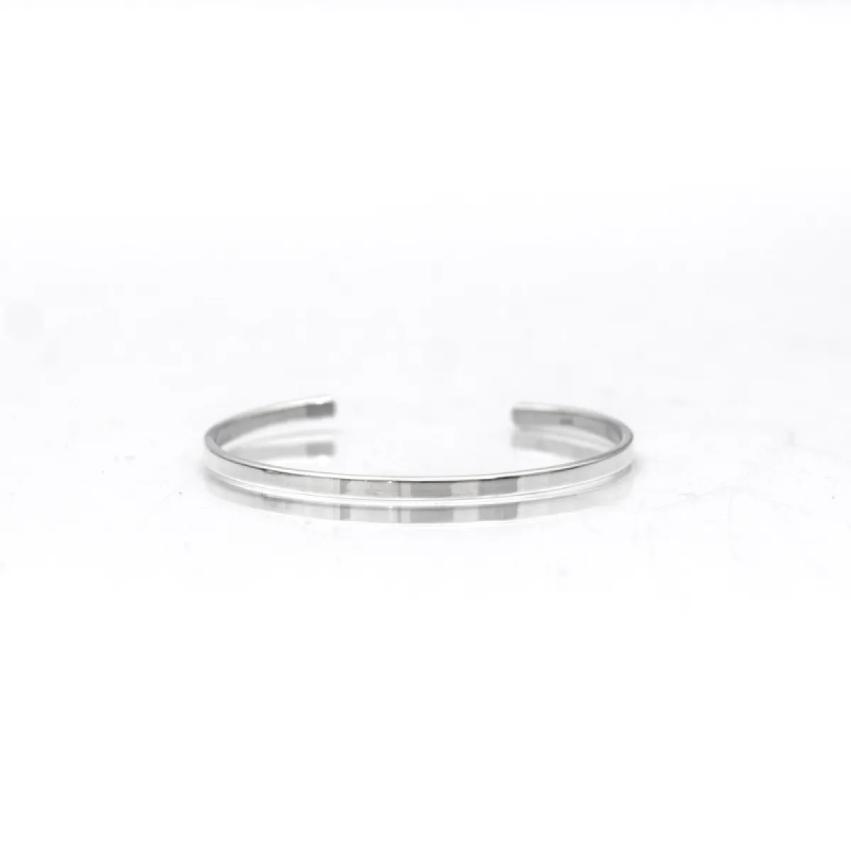 Bratara fixa plata lata 3mm Argint