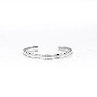 Bratara fixa plata lata 3mm Argint - 1