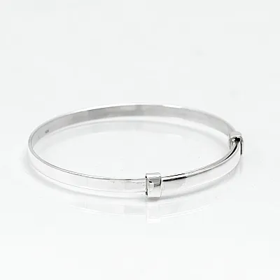Bratara fixa simpla banda reglabila 4*50 Argint - 4
