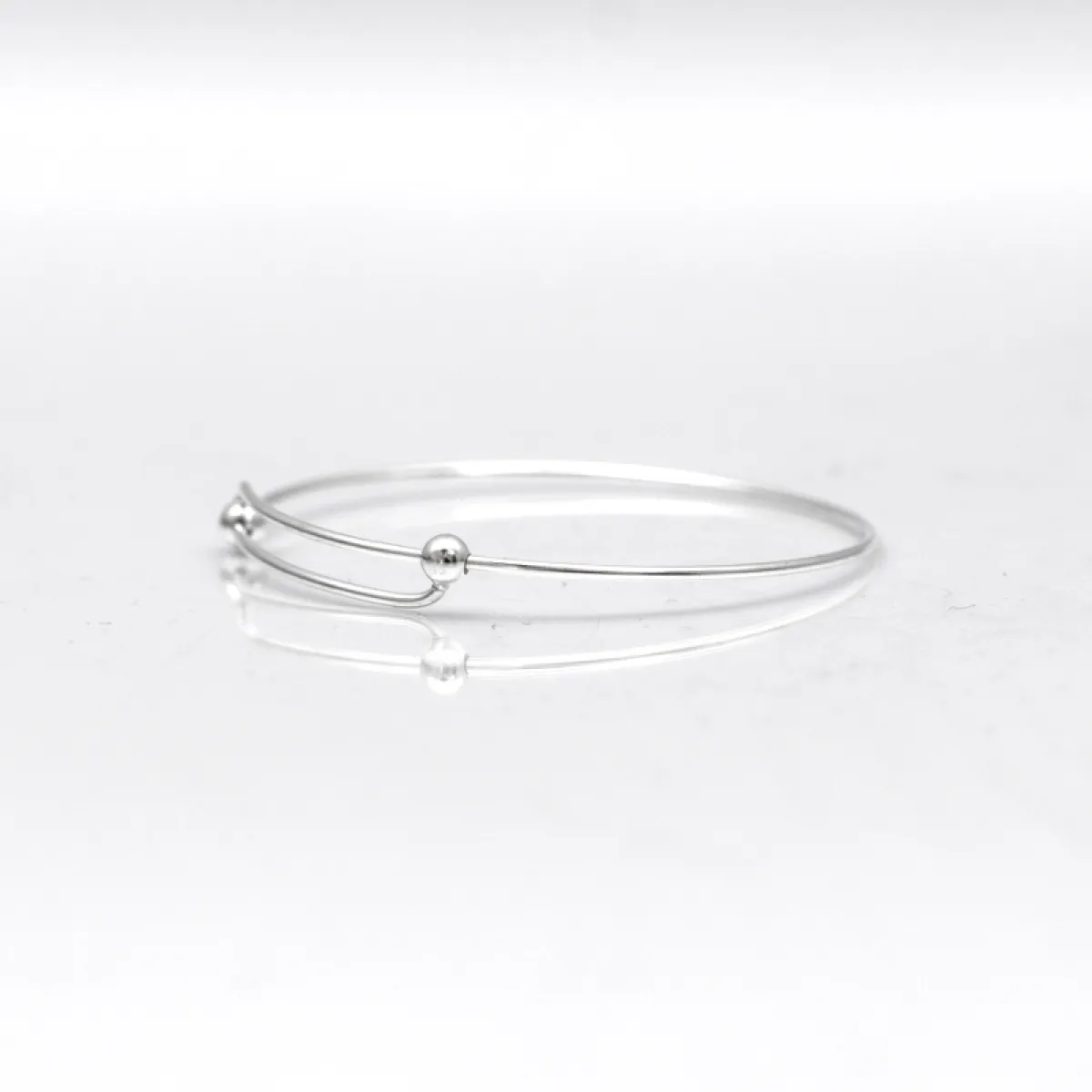 Bratara fixa rotunda bile 1.5*60 Argint