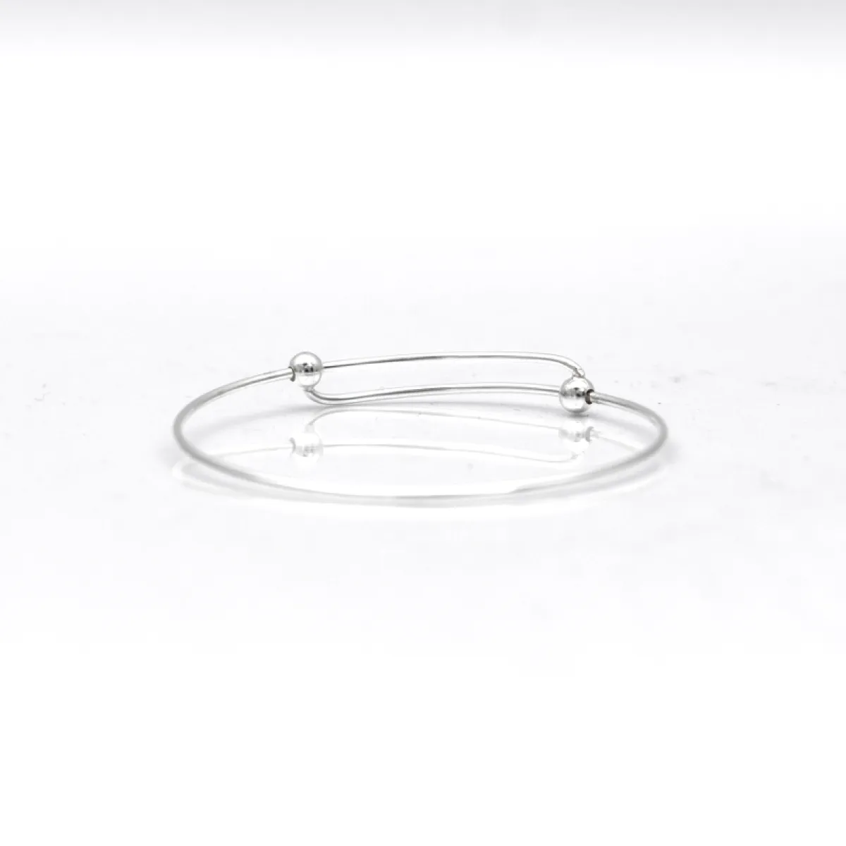 Bratara fixa rotunda bile 1.5*60 Argint