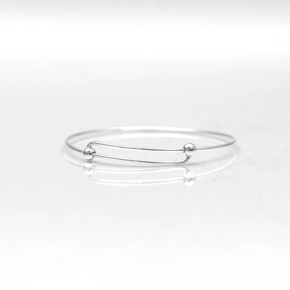 Bratara fixa rotunda bile 1.5*60 Argint