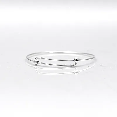 Bratara fixa rotunda bile 1.5*60 Argint - 1