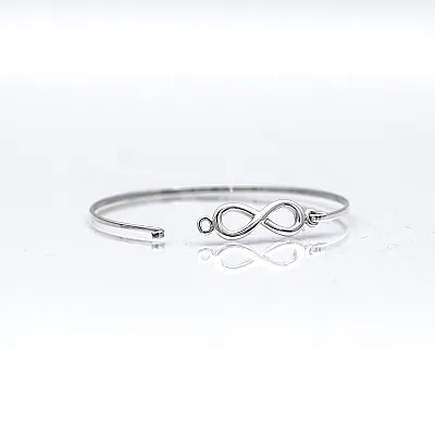Bratara fixa simpla infinit m Argint - 4