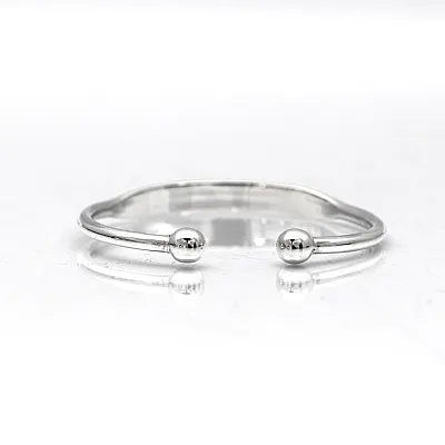 Bratara fixa plata bile 4*8*65 Argint - 2