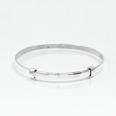 Bratara fixa simpla banda reglabila 4*50 Argint - 1