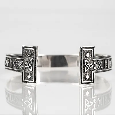 Bratara fixa triquetra rune Argint - 1