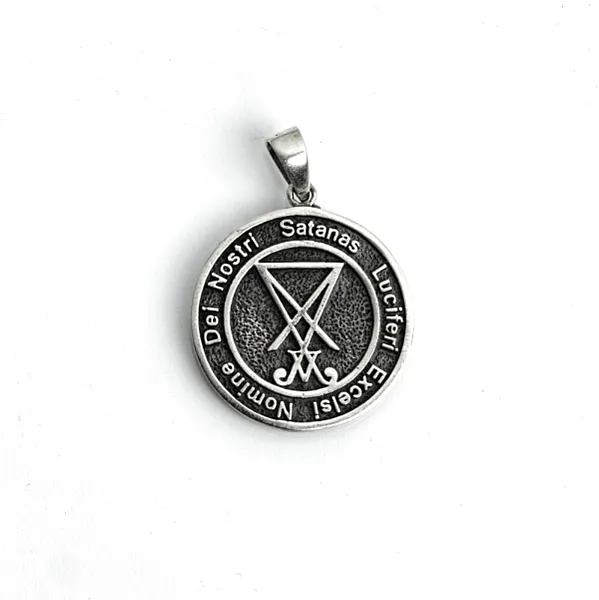 Pandantiv In.nomine.dei.nostri.Satanas.Lucifer.Excelsi Argint