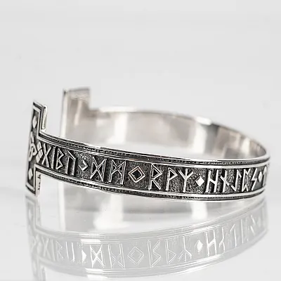 Bratara fixa triquetra rune Argint - 2