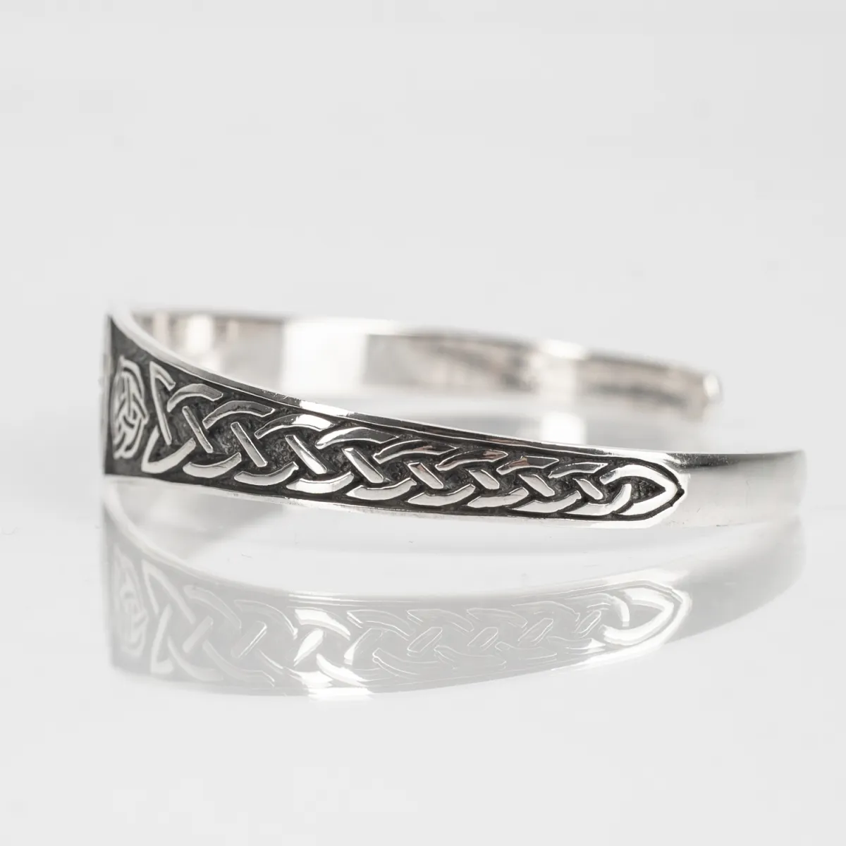 Bratara fixa triquetra dragon Argint